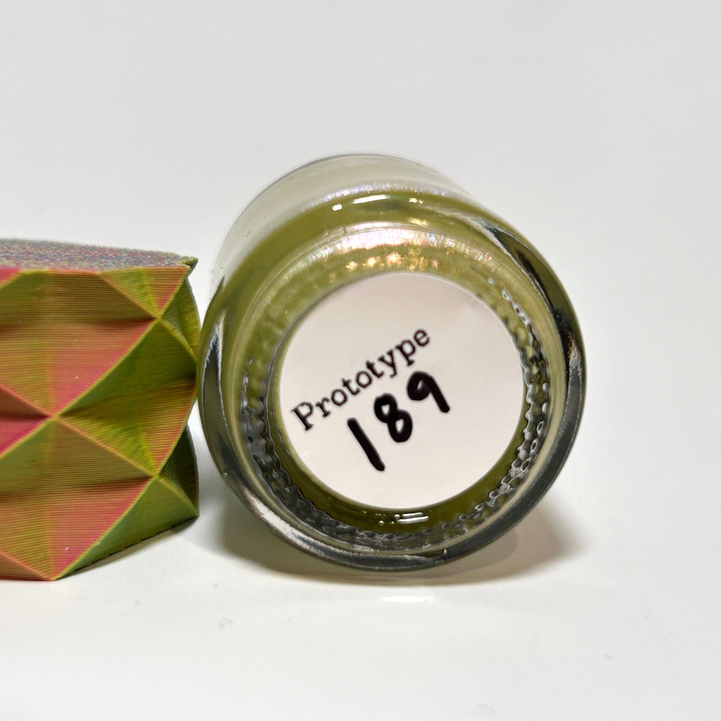 Prototype #189 | Murky Pale Green Shimmer Nail Polish