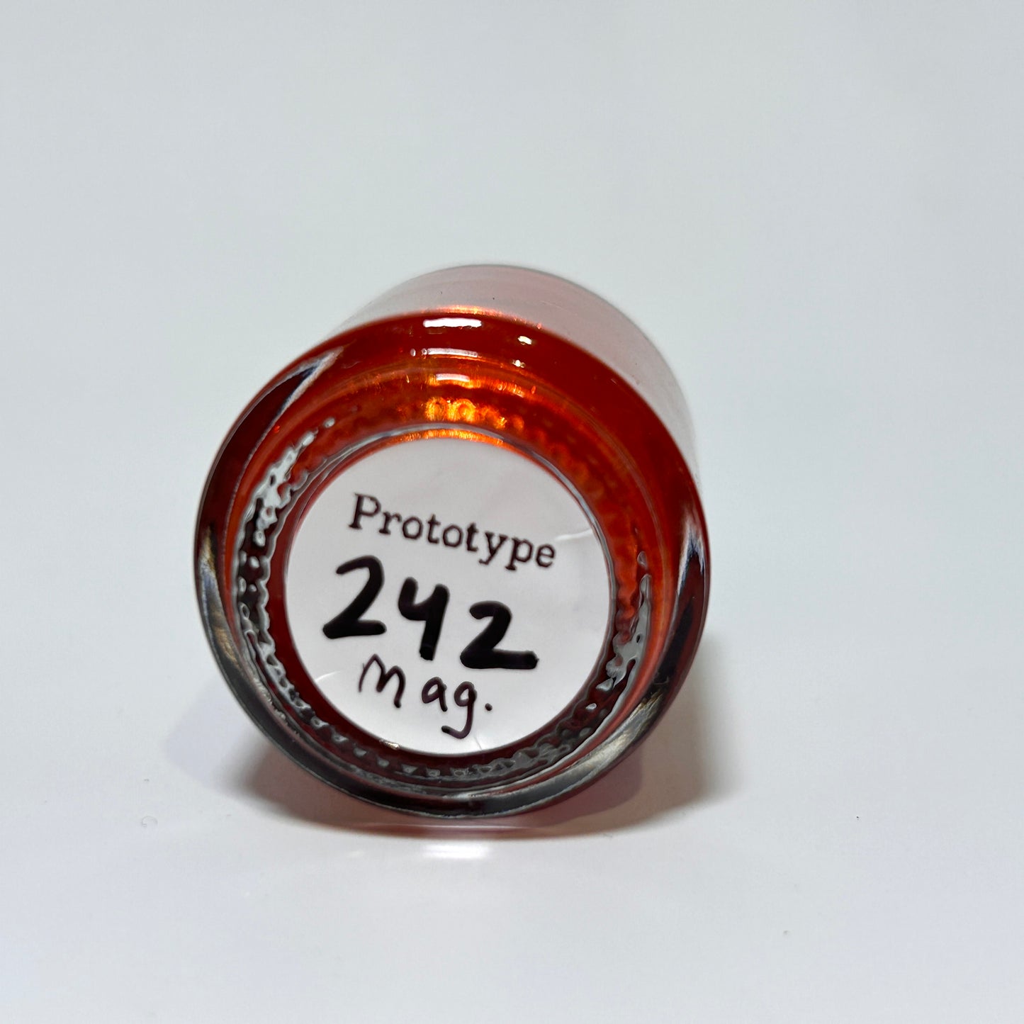 Prototype #242 | Red-Orange Magnetic Nail Polish