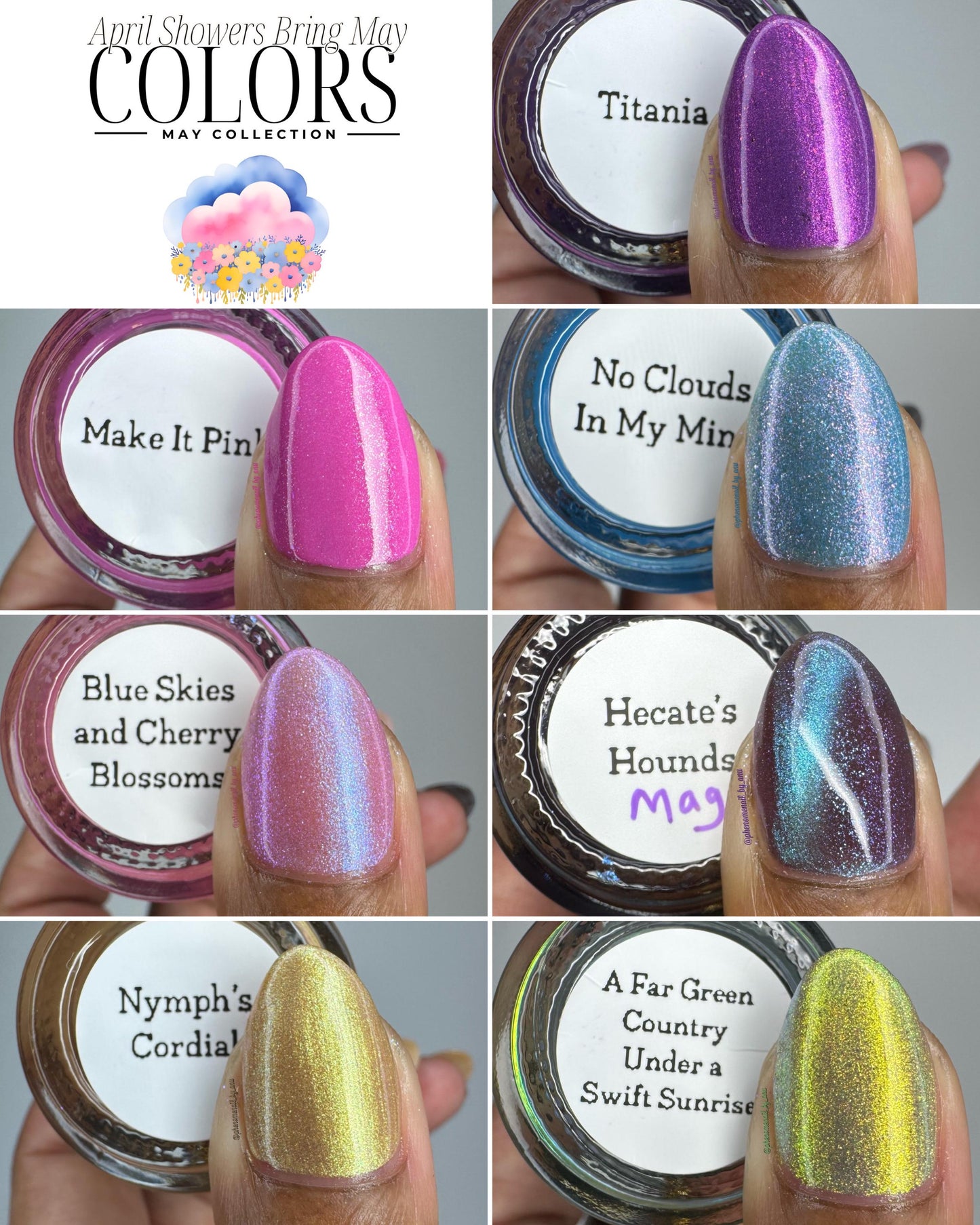 Full Collection - April Showers Bring May Colors | All 7 Nail Polishes