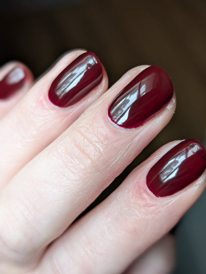 Gimli: Deep Red Jelly Nail Polish