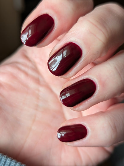 Gimli: Deep Red Jelly Nail Polish