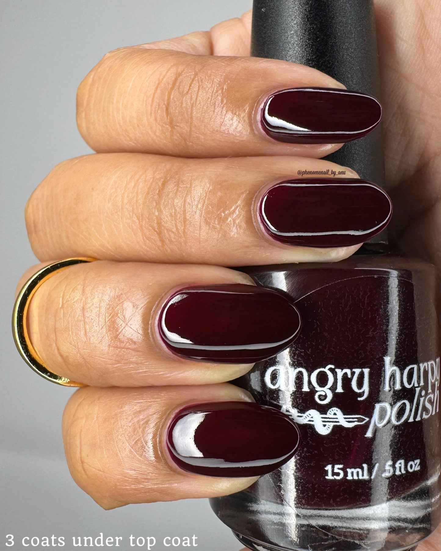 Gimli: Deep Red Jelly Nail Polish