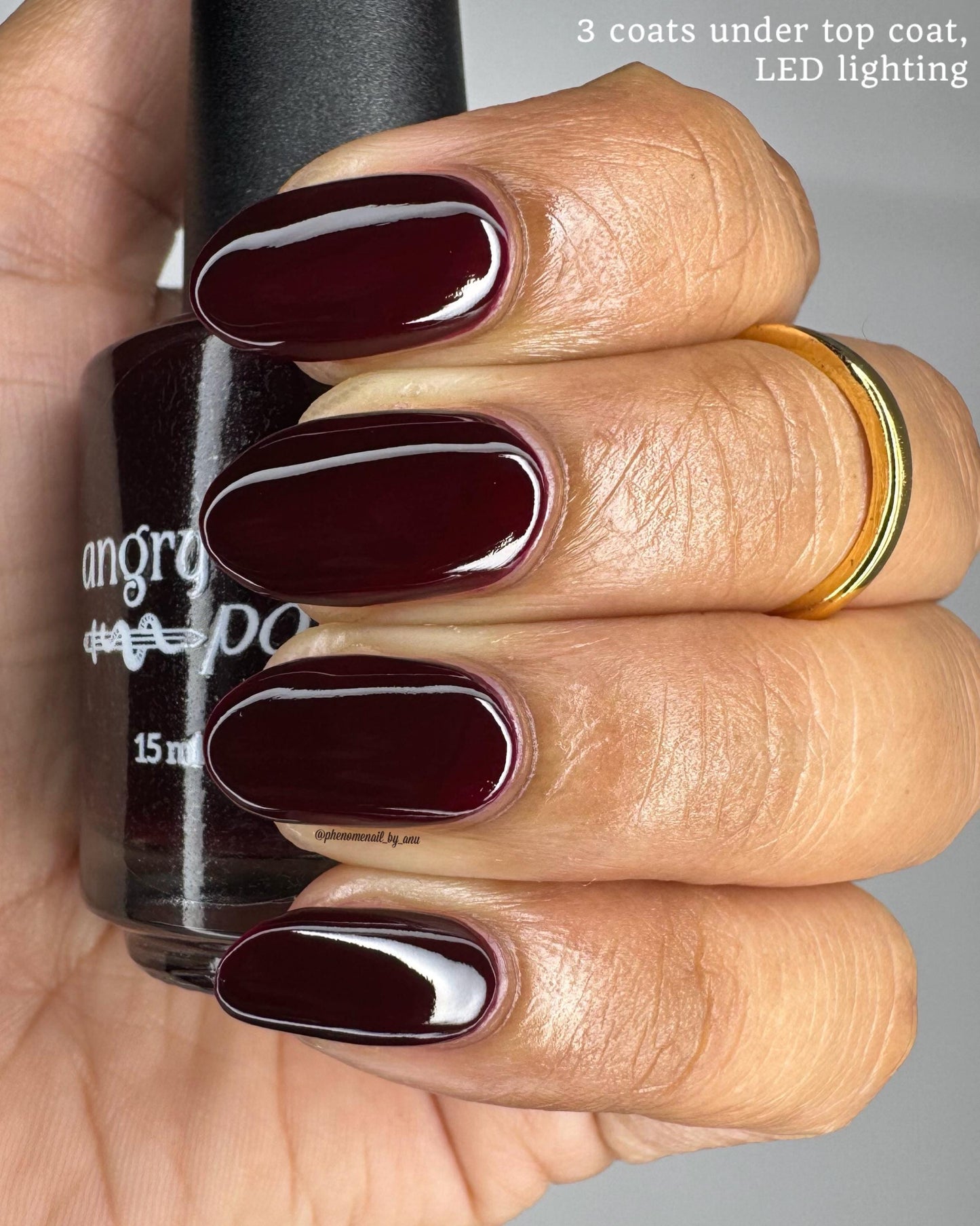 Gimli: Deep Red Jelly Nail Polish