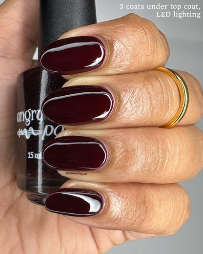 Gimli: Deep Red Jelly Nail Polish